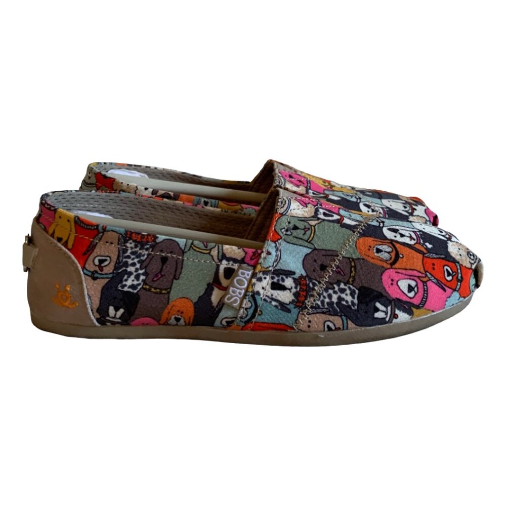 BOBS FROM SKECHERS Womens' Wag Party Dog Print Slip-Ons Size 5.5 - Picture 6 of 8